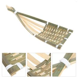 Ensembles de vaisselle en bambou Refrigération Plaque de sushi décor décor des coupes froides plaques de plateaux tissés