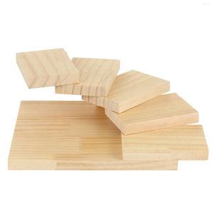 Dijkartikelen Sets Bamboo Sushi Mat Wood Tray Round Cake Carrier Japanese Home Decoratie Sashimi Serveerplaat Trappen Board