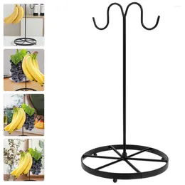 Ensembles de vaisselle à banane Rack Signer de fruits de raisin Horme suspendu Stand en métal Conteneur de rangement en métal Contexte de comptoir