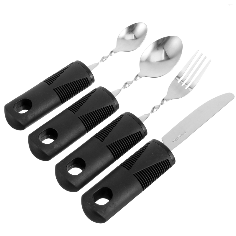 Dinnerware Sets Bendable Cutlery Elderly Adaptive Utensils Adults Disabled People The Tableware