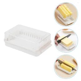 Conjuntos de vajillas grandes recipientes de caja de mantequilla con tapas de almacenamiento de rodajas de queso PP PP