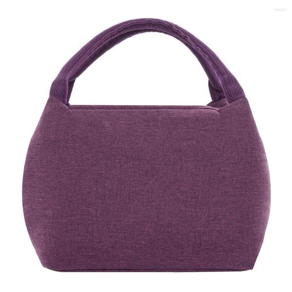 Ensembles de vaisselle noir Portable sacs à déjeuner pour hommes femmes enfants femme boîte sac mode isolé thermique pique-nique fourre-tout refroidisseur