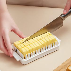 Ensembles de vaisselle boîte de rangement pour coupe de beurre réfrigérateur avec couvercle bac à fromage couteau de cuisson Cutter outils de cuisine