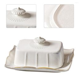 Set di stoviglie Piatto per burro Piatto chic Posate in plastica Porta dessert Contenitore per formaggio in ceramica