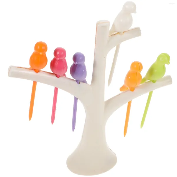 Ensembles de vaisselle Cake Sticks Cupcake Decorations Picks Fork Fruit Fruit Cocket Outdoor Cocktail