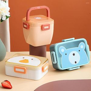 Dijkartikelen Sets Cartoon Bento lunchboxen draagbare lekbestendige grote capaciteit container voor werkschool picknickreizen