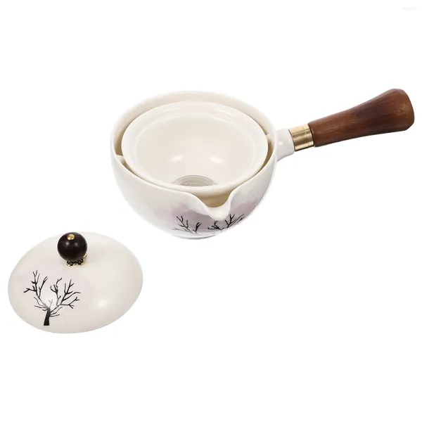 Ensembles de vaisselle en céramique poignée latérale cruche bouilloire à thé maison Pot de brassage en vrac théière traditionnelle chinoise service à thé résistant à la chaleur