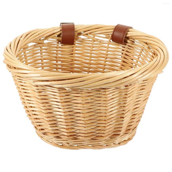 Ensemble de vaisselle Basket Enfants Paniers pour enfants vintage Vintage Bamboo Front Bicycle Groard