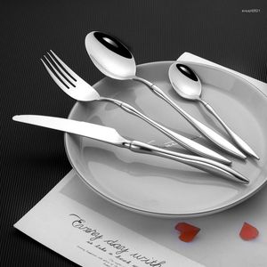 Ensembles de vaisselle baguettes coffret cadeau fourchette cuillère couteau cuillères coréennes assiettes à dîner plats Cubiertos Portatiles Con Estuche