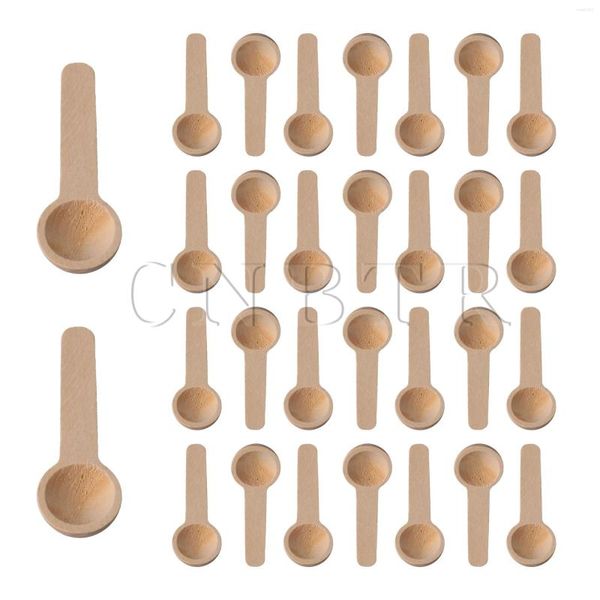 Ensembles de vaisselle CNBTR 30 pièces 75x24mm petites cuillères à sel de bain cuillères pour sucre gommages épices cuisson