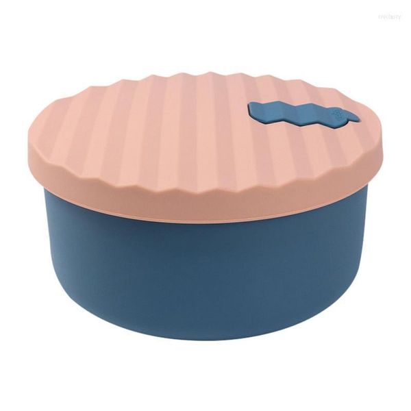 Ensembles de vaisselle Conteneurs en silicone pliables Boîte pliante Coffre-fort Déjeuner Cuisine portable Congélateur à micro-ondes extérieur et pour les enfants