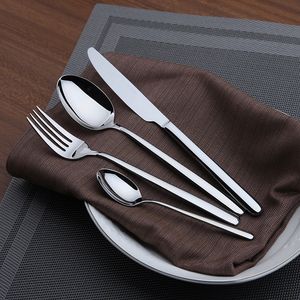 Dijkartikelen Sets Comfort Zone servies set 24 -stuk TABLEWARE SET roestvrij staal Western Style TABLE TRADE klassiek servies set mes en fork restaurant 230331