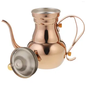 Ensembles de vaisselle commerciale arabe cafetière voyage bouilloire d'eau cuisinière théière en acier inoxydable