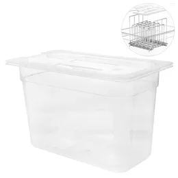 Servies sets container sous vide cooker opslag slowbox kookcontainers vierkante deksel transparante deksels clear case huishoudelijke kit 6l