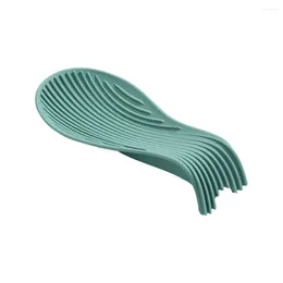 Ensembles de vaisselle Comptoir Cuillère Repos Bureau Topper Ménage Soupe Louche Silicone