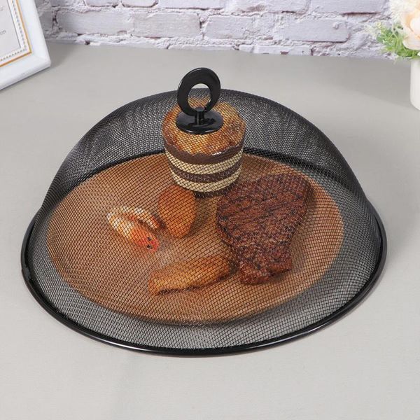 Ensembles de vaisselle couvre tente de cuisine plaque en acier inoxydable couvercle de plat contre les mouches insectes pour les fêtes pique-nique Camping en plein air