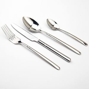 Din sets Sets Cozy Zone Luxury Cutlery Steel Quality 24 -stcs servies messen Forks Dining Dinner Western Food Restaurant 221208