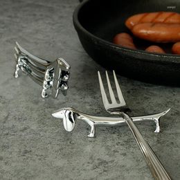 Ensembles de vaisselle porte-baguettes créatif El vaisselle couteau en métal ménager et oreiller de fourchette