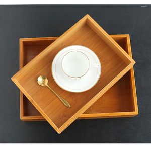 Din sets Sets Creative Wood Ceramic Bamboo Droog Fruit Dessert Tray Grid Bord Home Snack opslag snoep gedroogd voedsel thee -schotel