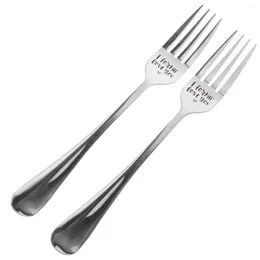 Ensembles de vaisselle Cross Creative Forks Forks Ménage DESSTES AMANIQUES ROMMANTIQUES AVEURS RESTAUTS ANTÉRIEUR USENSIL Cadeaux de Noël