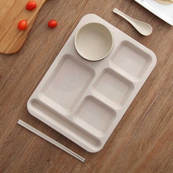 Ensembles de vaisselle ensemble de couverts plaque de séparation pour tout-petits plats de riz anti-chute bol créatif bébé bento boîte à lunch