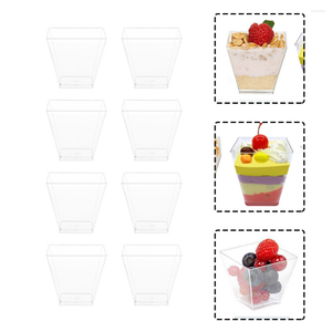 Juegos de vajilla, taza de postre, accesorio para el hogar, pudín multifunción, tiramisú transparente, suministro portátil para fiestas