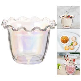 Ensembles de vaisselle Salade de bol en verre dessert servant des fruits réutilisables maison 450 ml