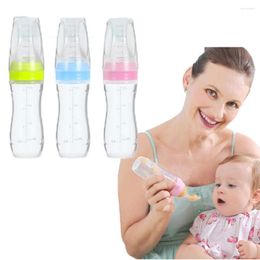 Dinyire Sets Details over baby tepel Poskeer Pacifier Baby voeding gereedschap Melkfles met lepel siliconengel squeeze