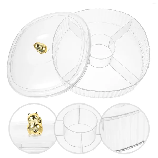 Ensembles de vaisselle divisés Boîte à fruits séchés Boîtes de bonbons de mariage Boîtes à collision Snack Case Clear Nout Container Plastique Rangement