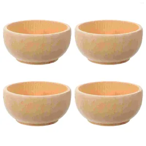 Diny sets Diy Wooden Playthings Bowl Kinderen en ambachten speelgoed voor Microlandscape Decor