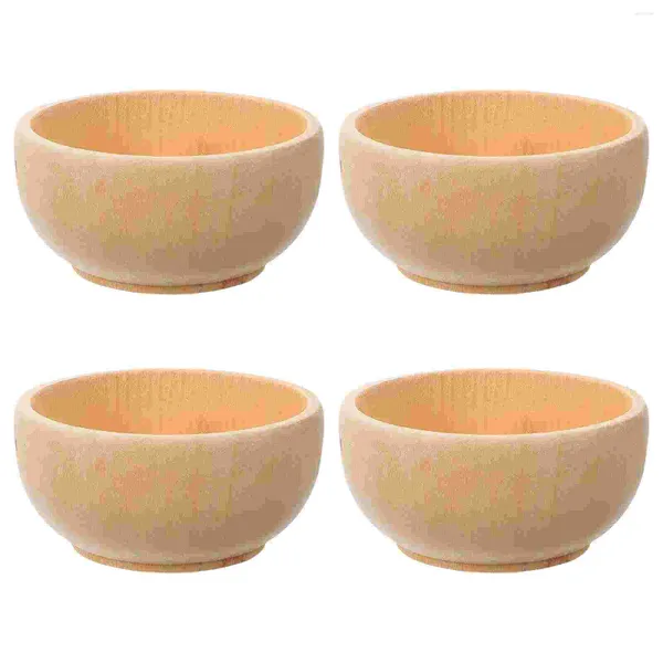 Ensembles de vaisselle DIY Playthings en bois Bowl Kids and Crafts Toy for Microlandscape Decor