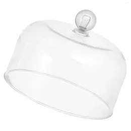 Ensembles de vaisselle Couvre à poussière Dôme Coud Transparent Country Round Country Decorcase Plastique Plastique Cake Dish Butter Butter