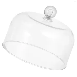 Ensembles de vaisselle Couvre à poussière Dôme Coud Transparent Country Round Country Decorcase Plastique Plastique Cake Dish Butter Butter