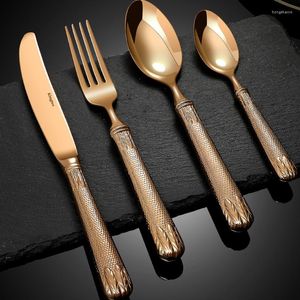 Ensembles de vaisselle Europe Royal Set Moderne De Luxe Cuillère Fourchette Couteau Vaisselle Cuisine Fournitures Vajilla Accessoires BC50CJ