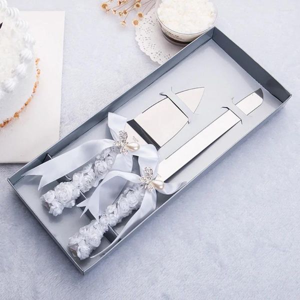 Ensembles de vaisselle European Knife Fork Set Gift Wedding Souvenir Cake en acier inoxydable Cake Luxury Design moderne minimaliste élégant