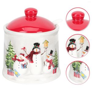 Din sets sets boerderij zout peper shakers kerst eettafel decor mooie specerijcontainer