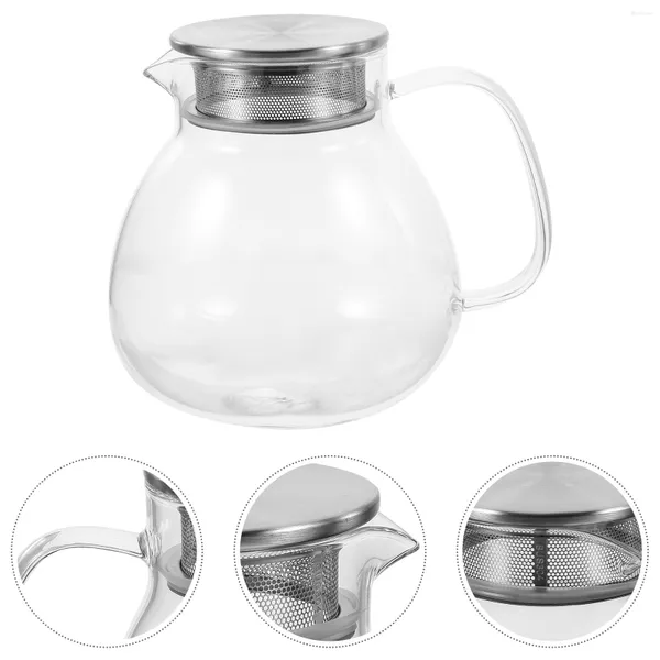 Ensembles de vaisselle filtre théière Portable cruche bouilloire verre infuseur théières grand ménage résistant à l'usure
