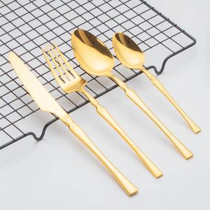 Ensembles de vaisselle ensemble de vaisselle plate Ustensiles Ustensiles de haute qualité Steak Knife Fork Spoon Drop Accessoires