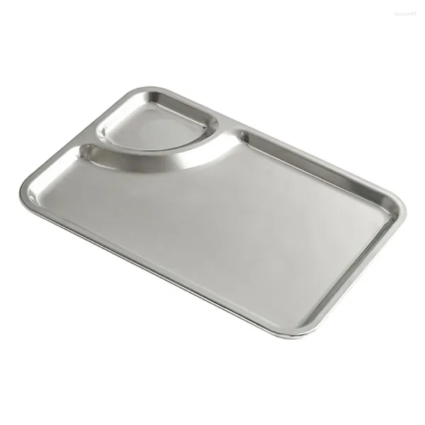 Ensembles de vaisselle frites assiette de poulet frites ménagères plat accessoire pour la maison boulette en acier inoxydable approvisionnement pratique