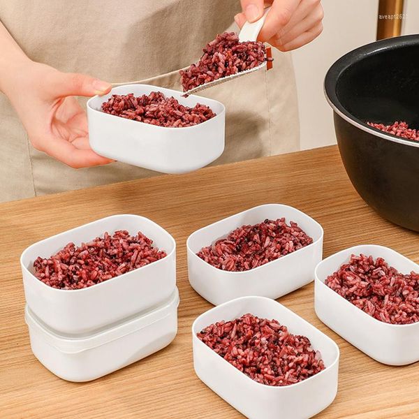 Ensembles de vaisselle Boîte de rangement de cuisine pour garder au frais les organisateurs de réfrigérateur de riz à grains grossiers Organisateur sous-emballé