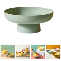Dijkartikelen sets Fruit Tray High Base Basket Serveer Decoratieve houder Ronde Witte tafel Veggie Groente