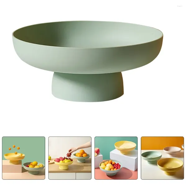 Conjuntos de vajilla Bandeja de frutas Tazón de postre de boda Mesa de centro Plato redondo Pp Soporte para refrigerios Cesta de drenaje Decoración de comedor de Navidad