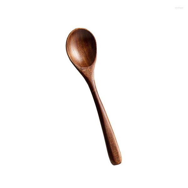 Ensembles de vaisselle ensemble-cadeau de plats pour un dîner complet confiture de bois servant une cuillère à miel Messer couverts enfants Camping vaisselle cuillères