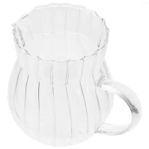 Ensembles de vaisselle pot à lait en verre pichet pratique tasse créative conteneur pour café