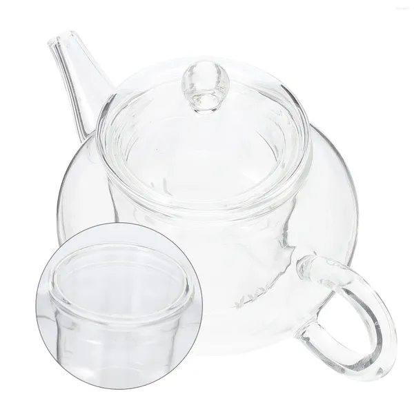 Ensembles de vaisselle Bouilloire à thé en verre Réchaud à eau 250 ml Réchaud à café pour le restaurant à domicile et la vaisselle