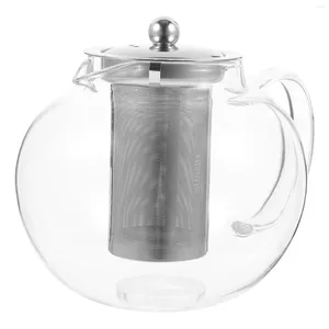 Ensembles de vaisselle théière en verre théme de bouilloire transparente