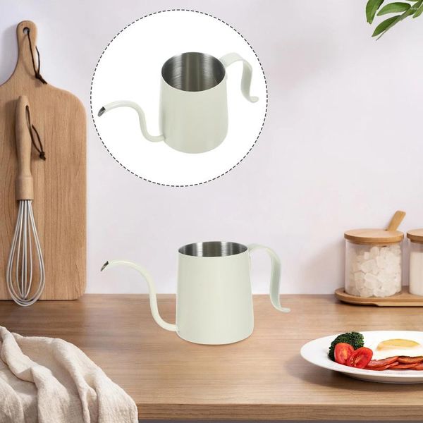 Ensembles de vaisselle, cafetière à oreille suspendue pour la maison, accessoires de Bar, bouilloire à goutte à Long bec en acier inoxydable, voyage