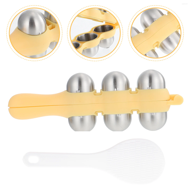 Zestawy naczyń stołowych prezent na parametę domową DIY Rice Baler Shakers Forms Ball Maker Maker Mold Sushi A Mini Paddle Onigiri