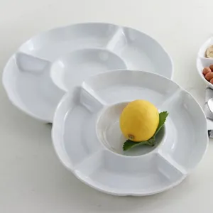 Ensembles de vaisselle Imitation porcelaine, vaisselle en mélamine, plateau de service d'apéritif, plateau de légumes et de fruits