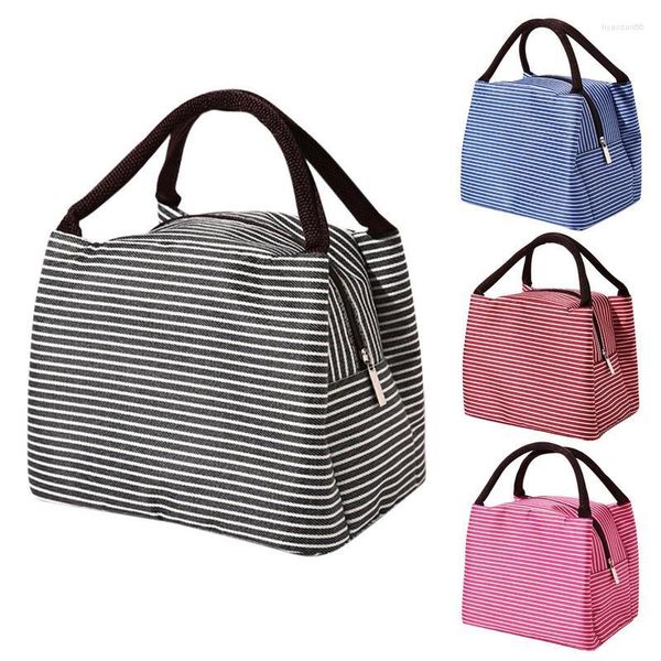 Ensembles de vaisselle isolé boîte à lunch étanche grand sac thermique Bento pique-nique réutilisable sac isotherme pour le travail de voyage et